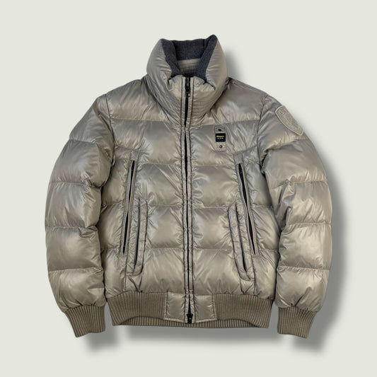 Blauer Vintage Daunenjacke (S)