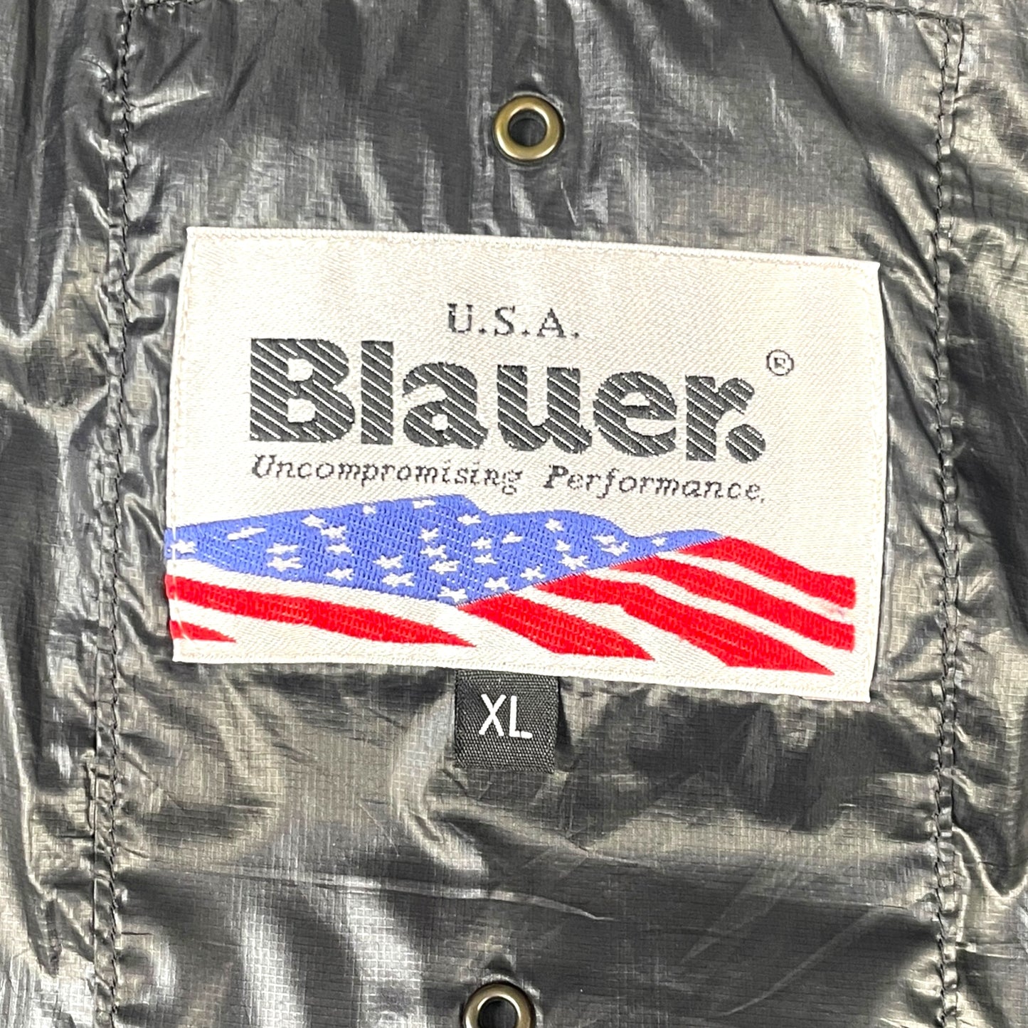 Blauer Vintage Daunenjacke (Xl)