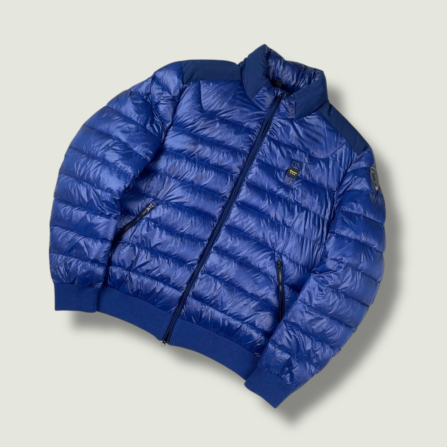 Blauer Vintage Daunenjacke (Xl)