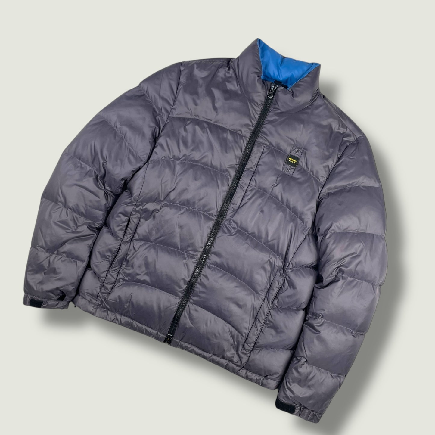 Blauer Vintage Daunenjacke (L)