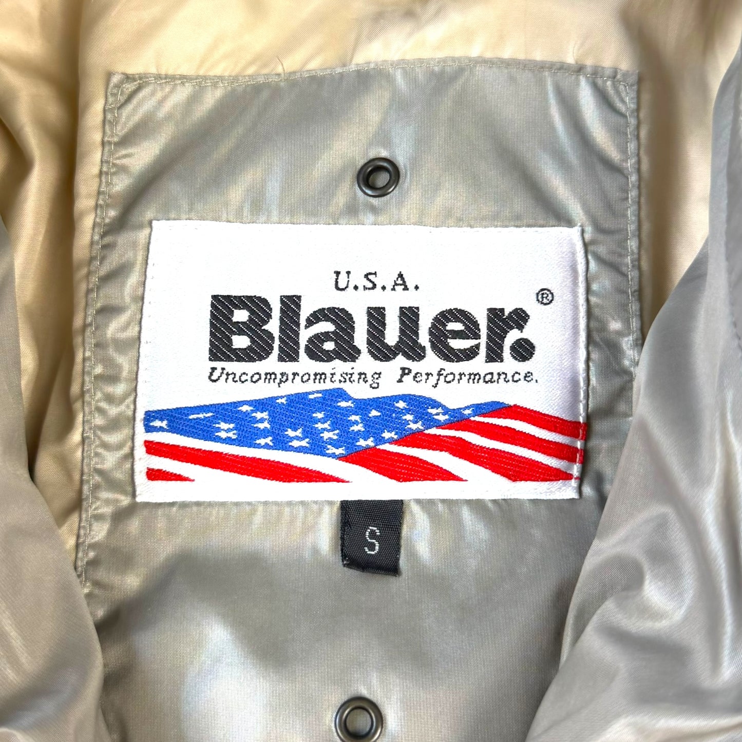 Blauer Vintage Daunenjacke (S)