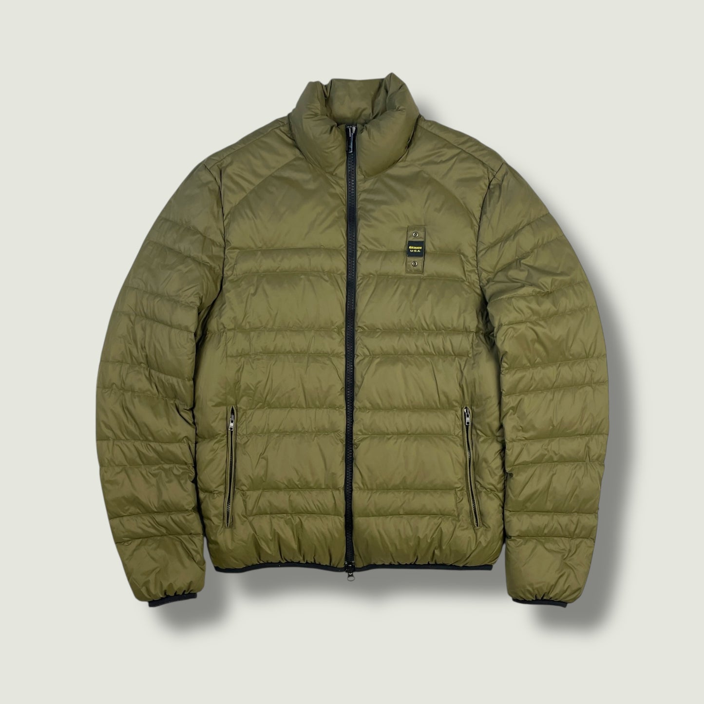 Blauer Vintage Daunenjacke (M)