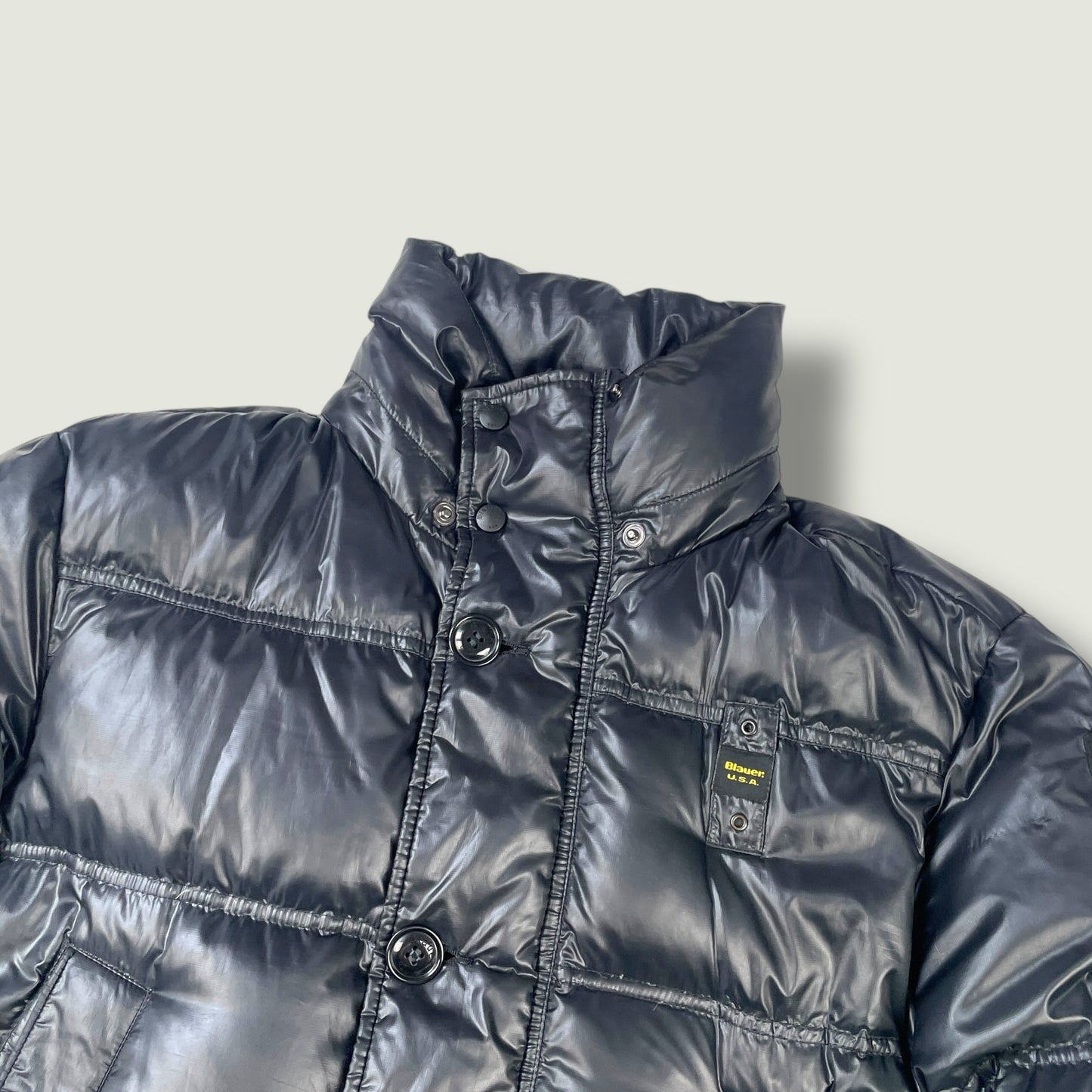 Blauer Vintage Daunenjacke (Xl)
