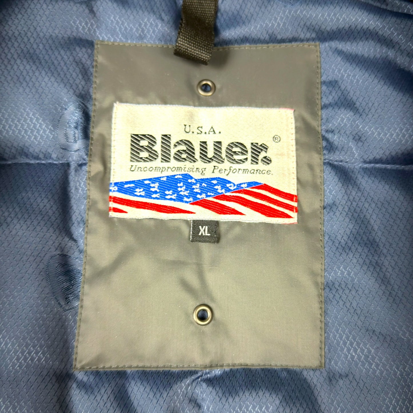 Blauer Vintage Daunenjacke (Xl)