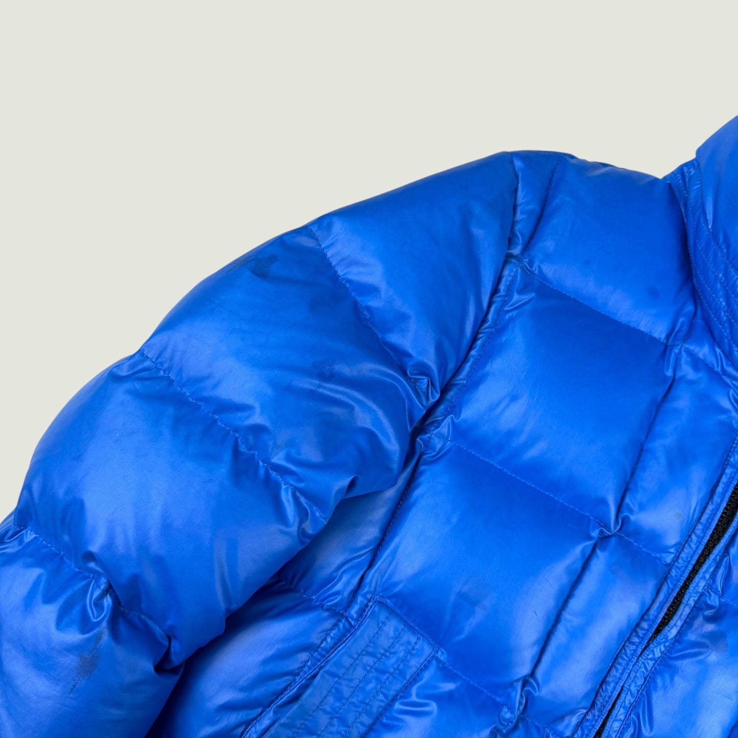 Blauer Vintage Daunenjacke (S)