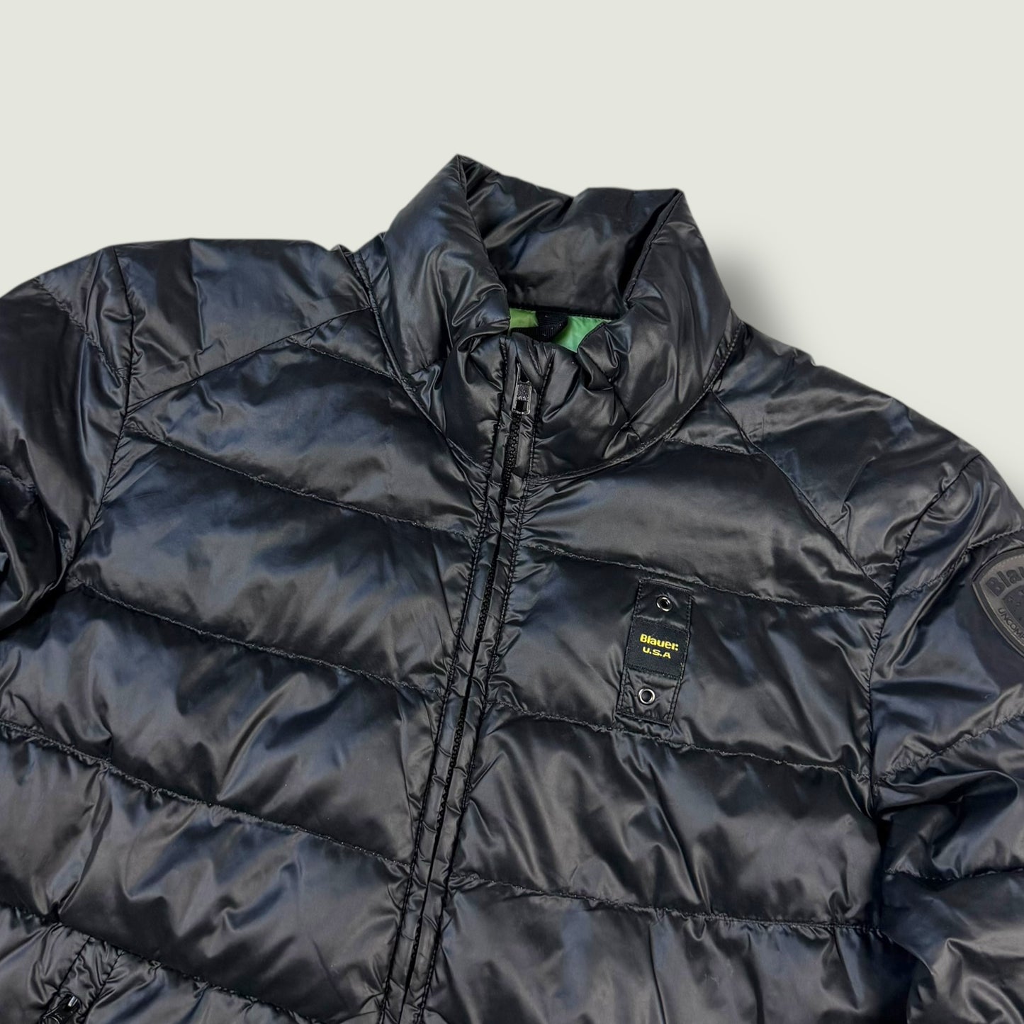 Blauer Vintage Daunenjacke (Xs)