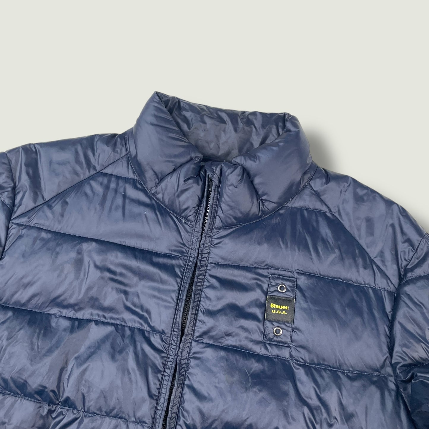 Blauer Vintage Daunenjacke (Xs)