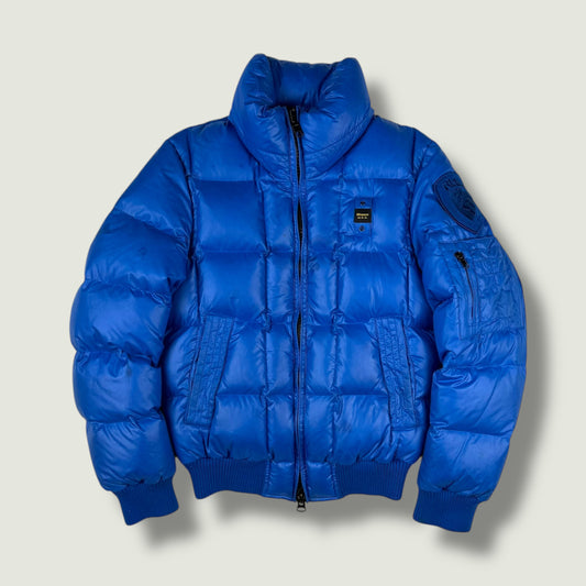 Blauer Vintage Daunenjacke (S)