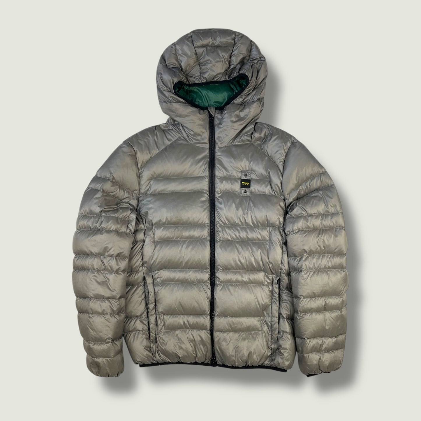 Blauer Vintage Daunenjacke (S)