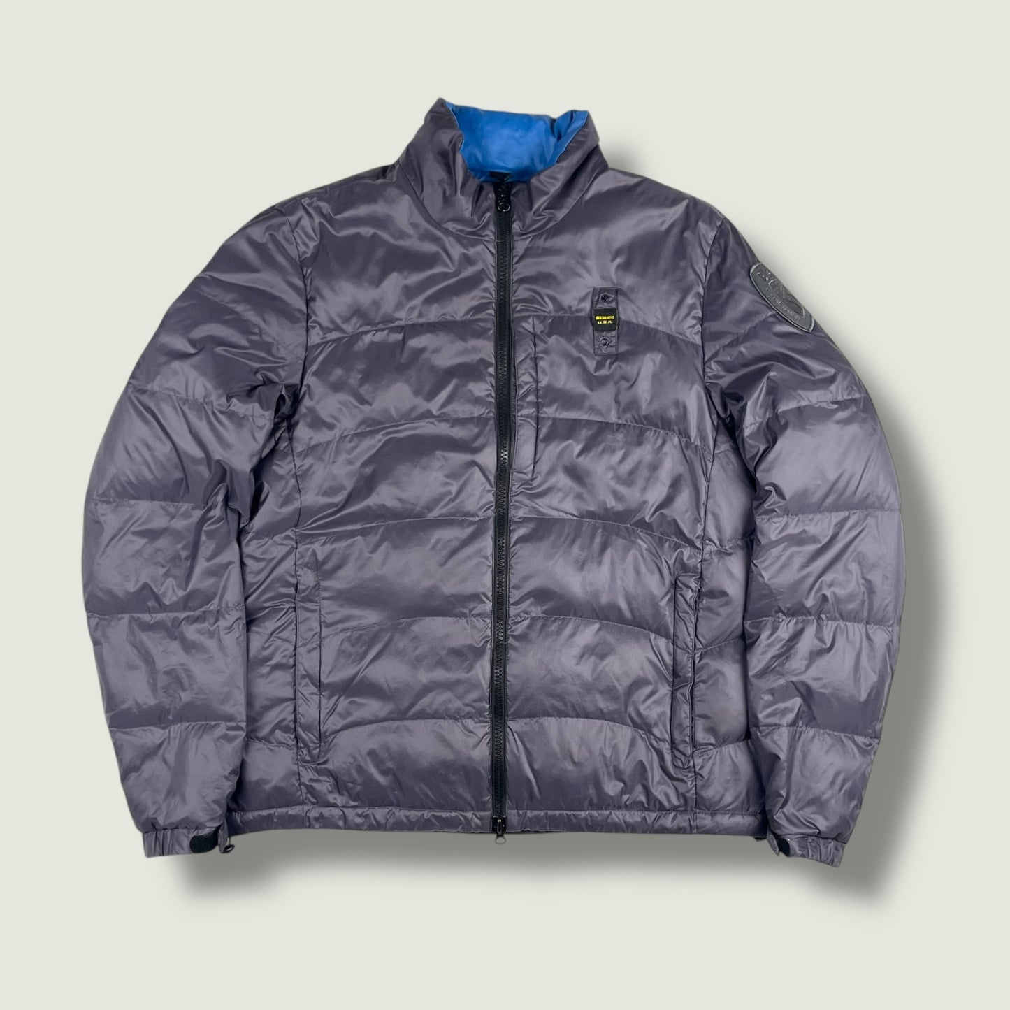 Blauer Vintage Daunenjacke (Xl)