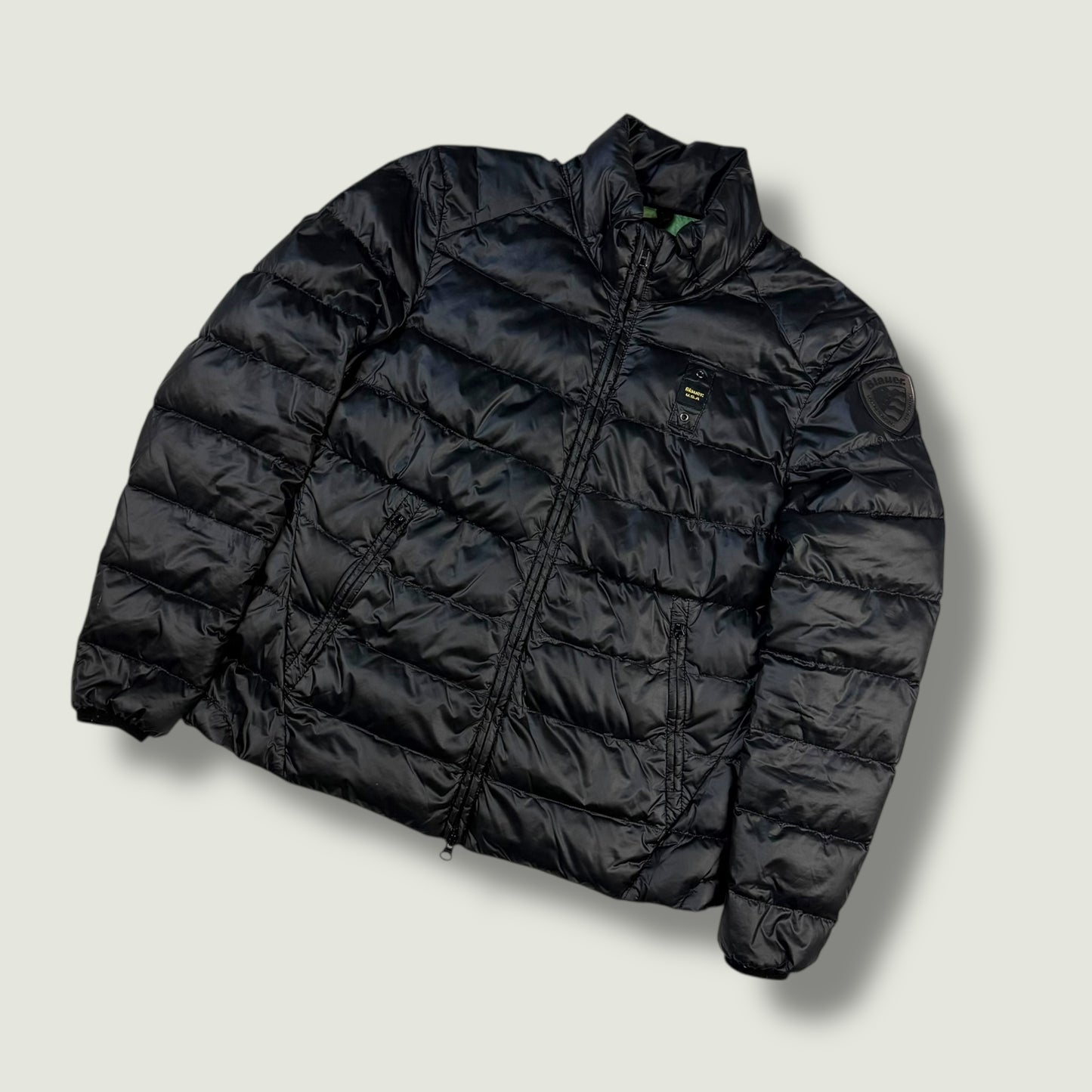 Blauer Vintage Daunenjacke (Xs)