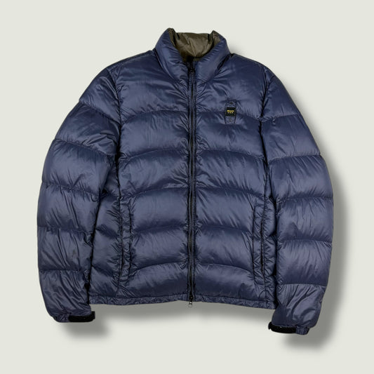 Blauer Vintage Daunenjacke (L)
