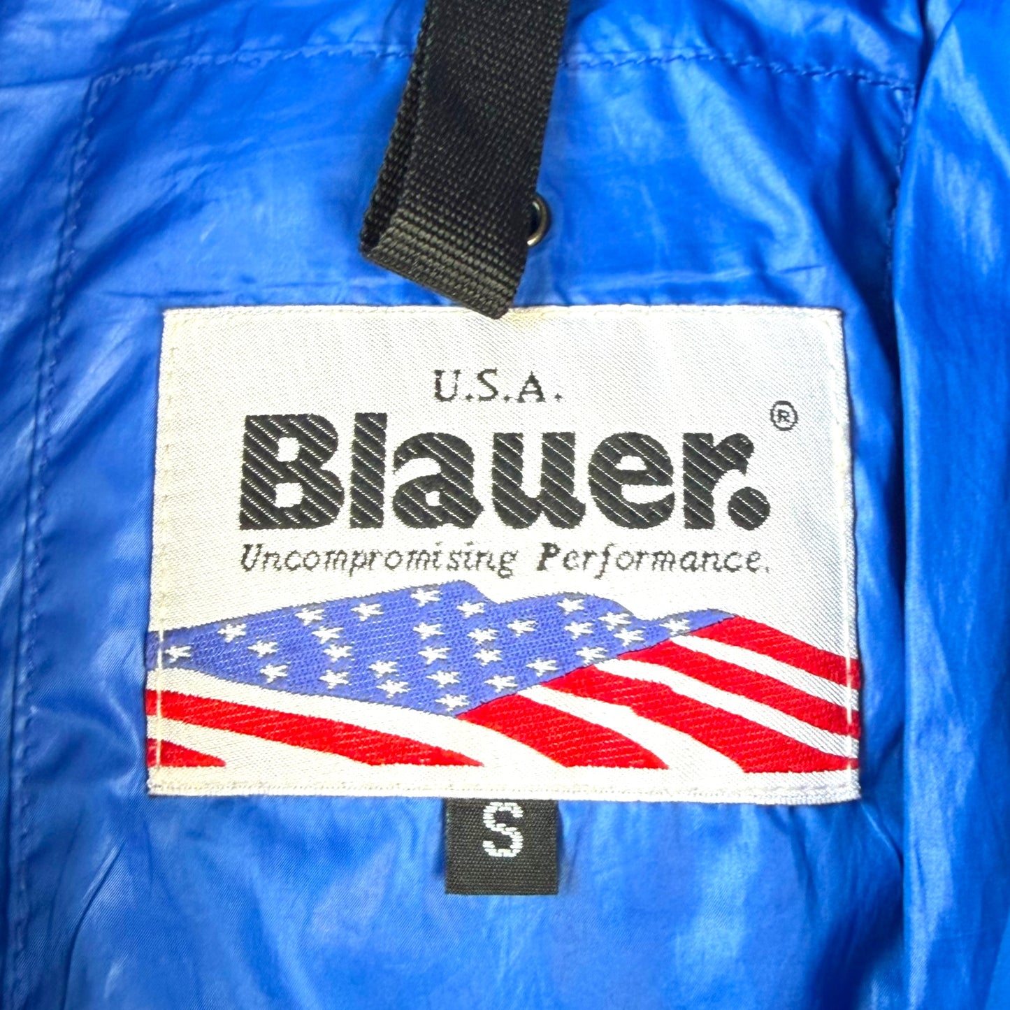 Blauer Vintage Daunenjacke (S)