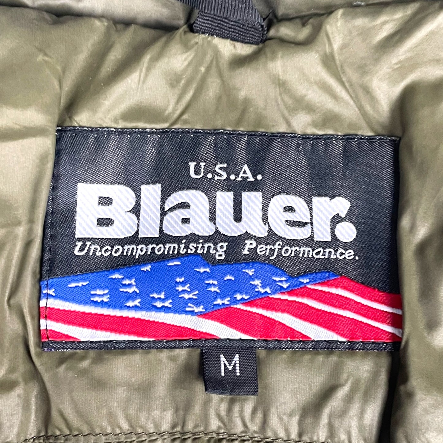 Blauer Vintage Daunenjacke (M)