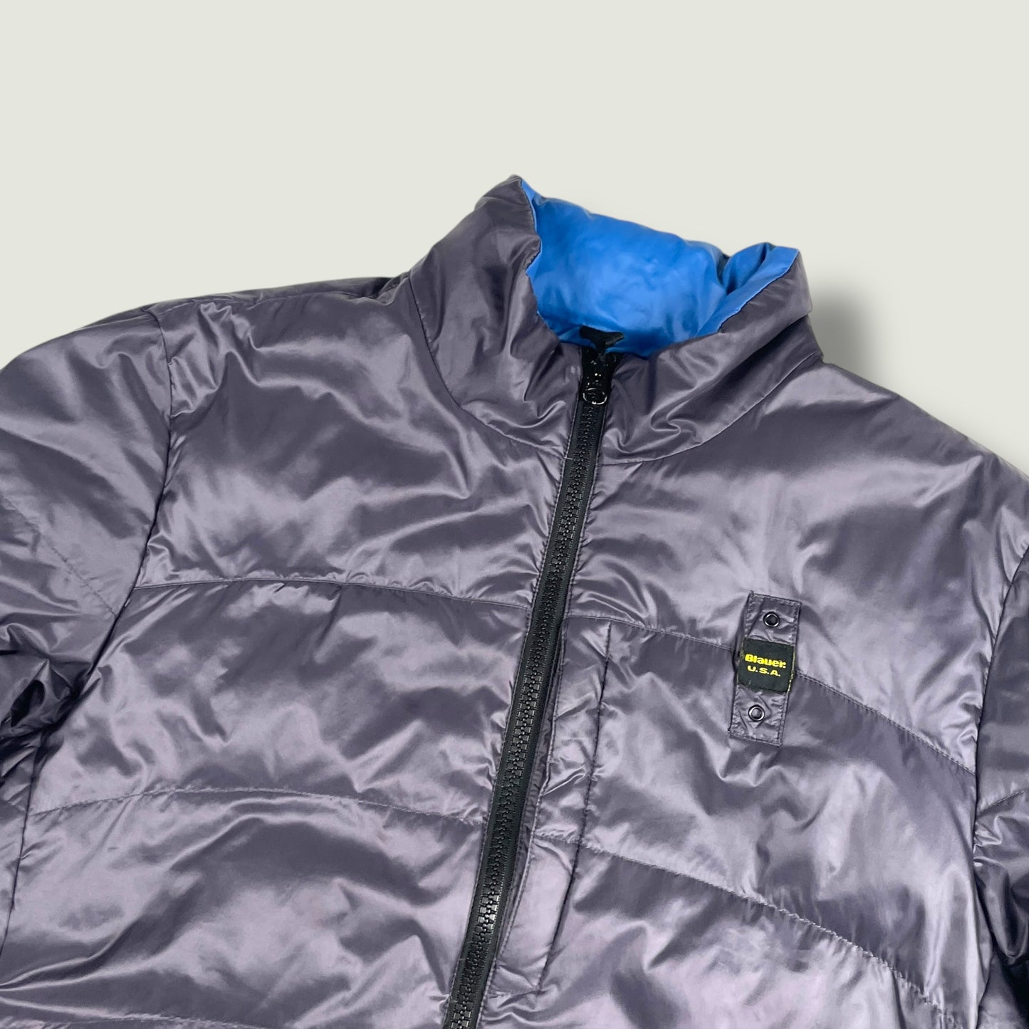 Blauer Vintage Daunenjacke (Xl)