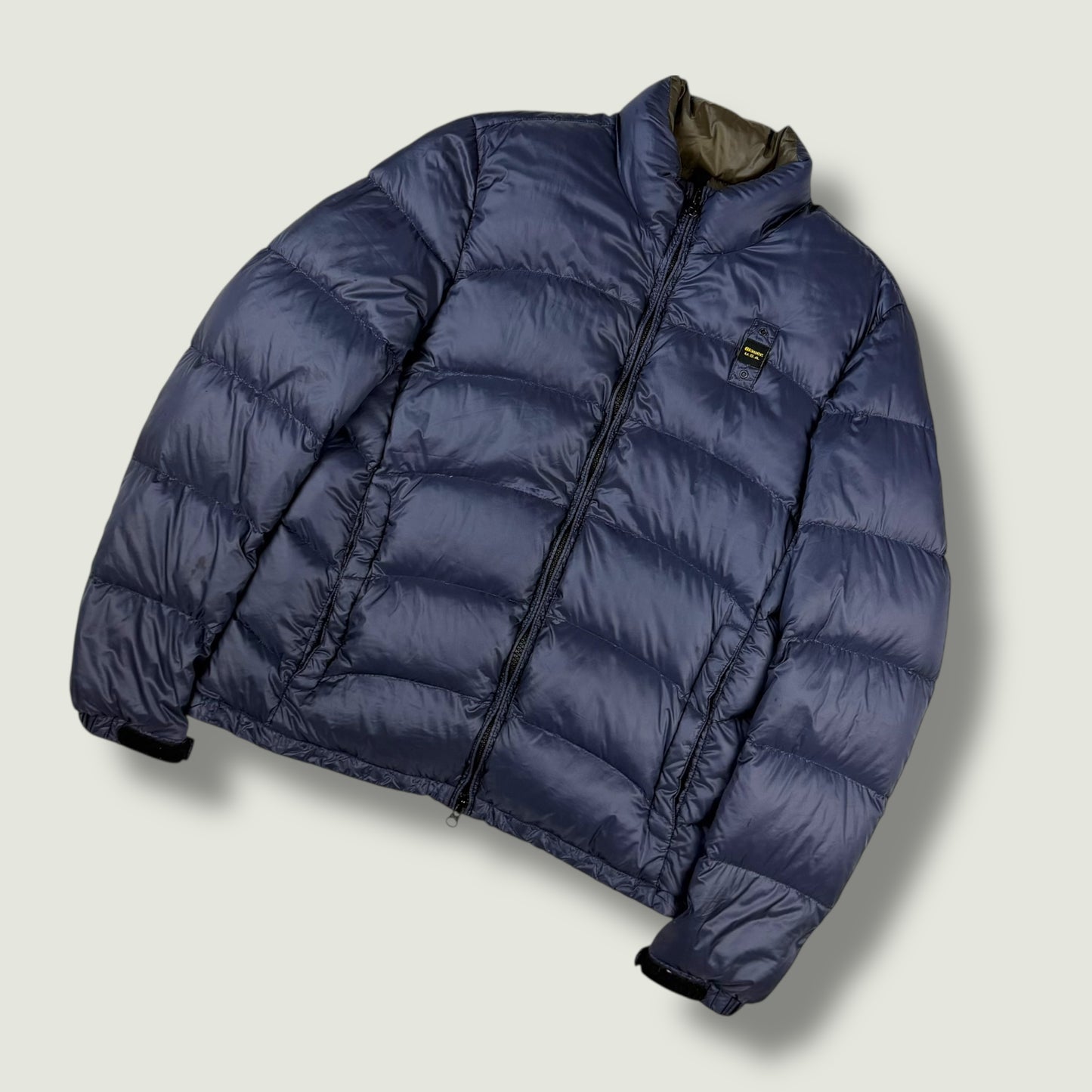 Blauer Vintage Daunenjacke (L)