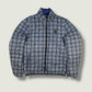 Blauer Vintage Reversible Daunenjacke (L)