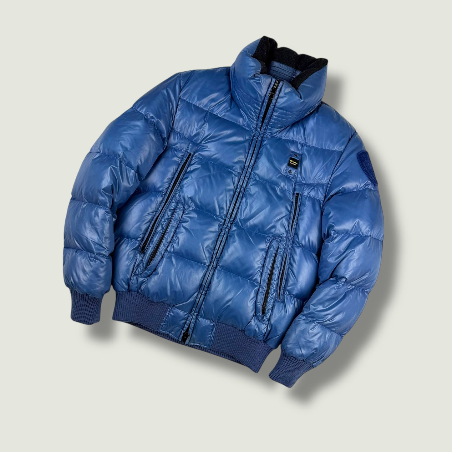 Blauer Vintage Daunenjacke (M)