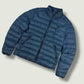 Blauer Vintage Daunenjacke (M)