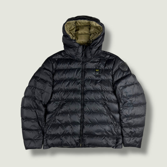 Blauer Vintage Daunenjacke (Xl)