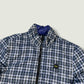 Blauer Vintage Reversible Daunenjacke (L)