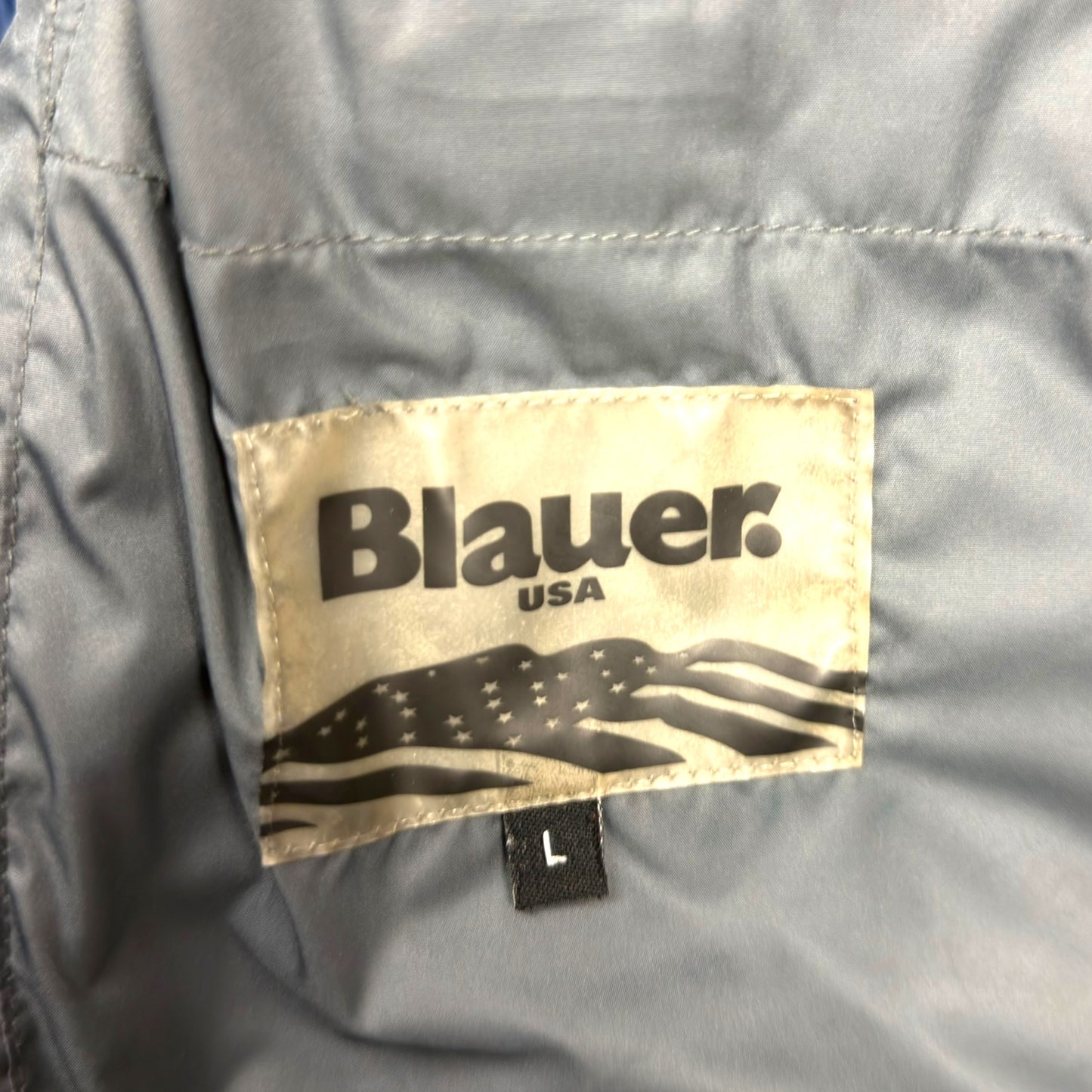 Blauer Vintage Daunenjacke (M)