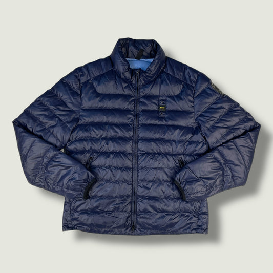 Blauer Vintage Daunenjacke (L)