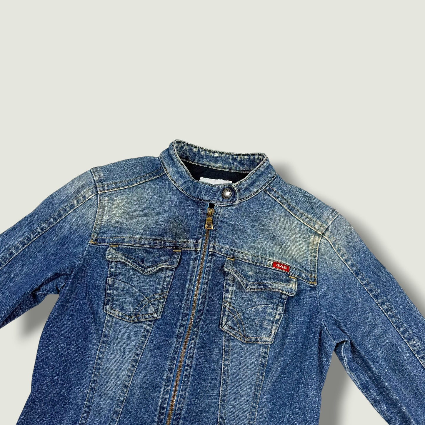 Gas Frauen Vintage Jeansjacke (M)