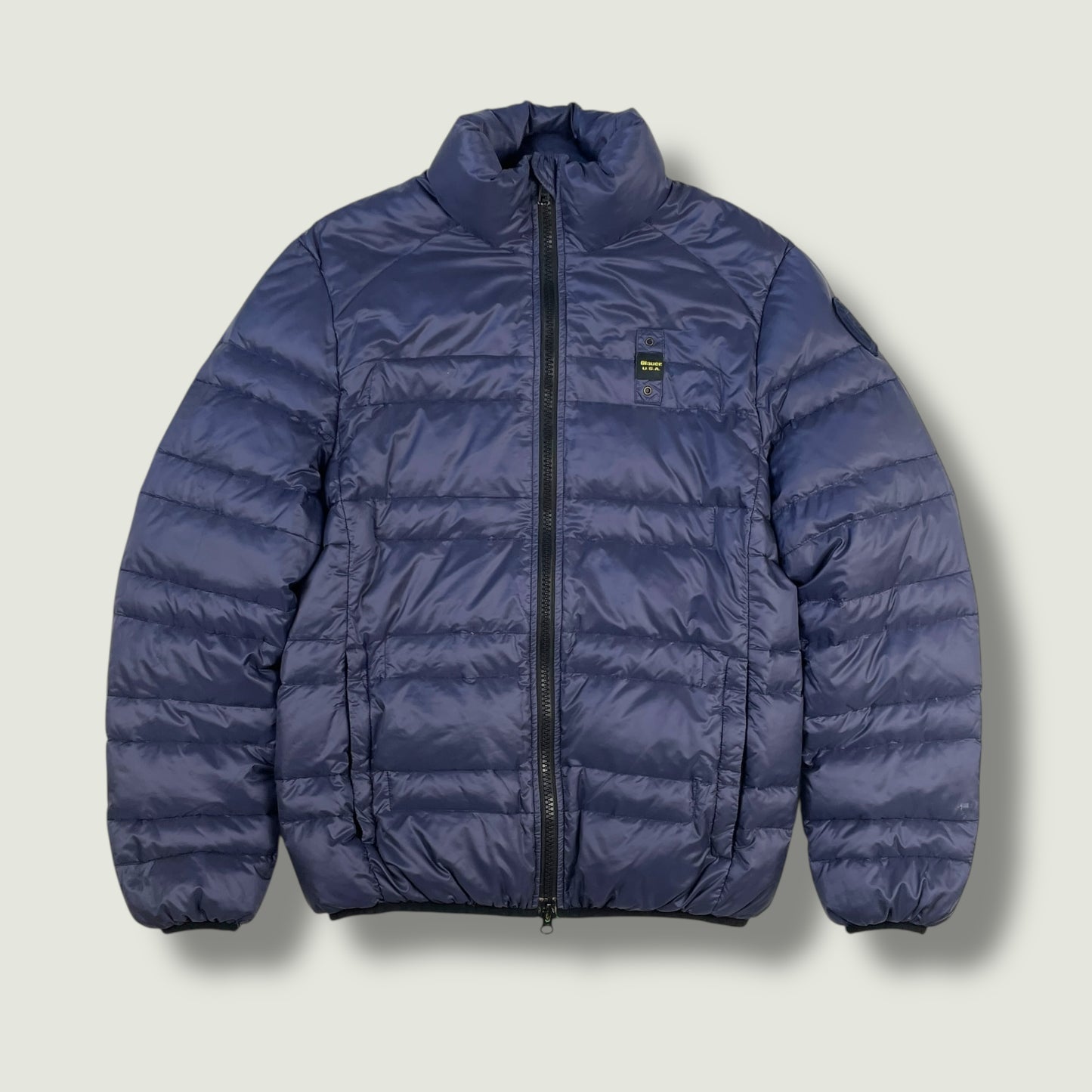 Blauer Vintage Daunenjacke (Xs)