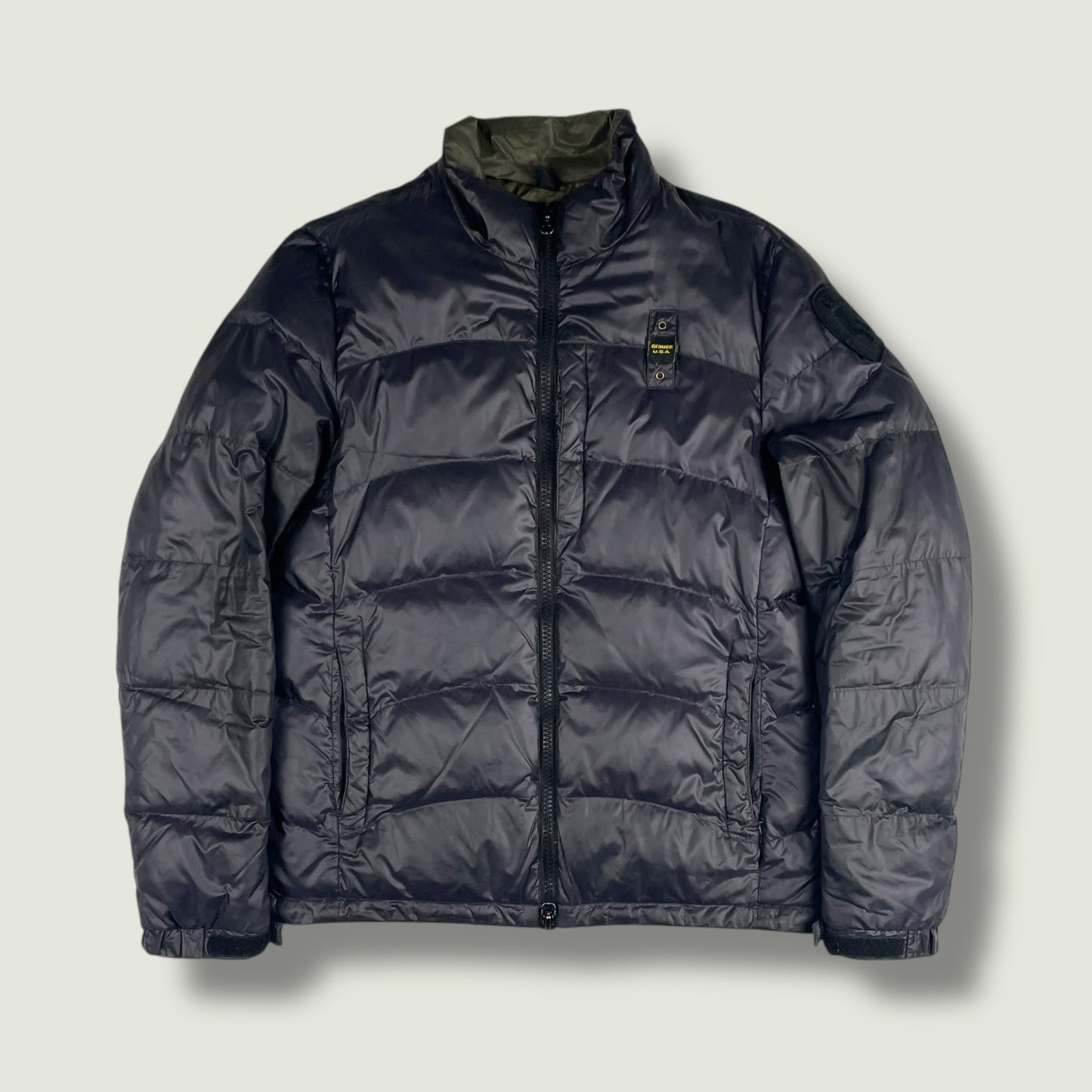 Blauer Vintage Daunenjacke (M)