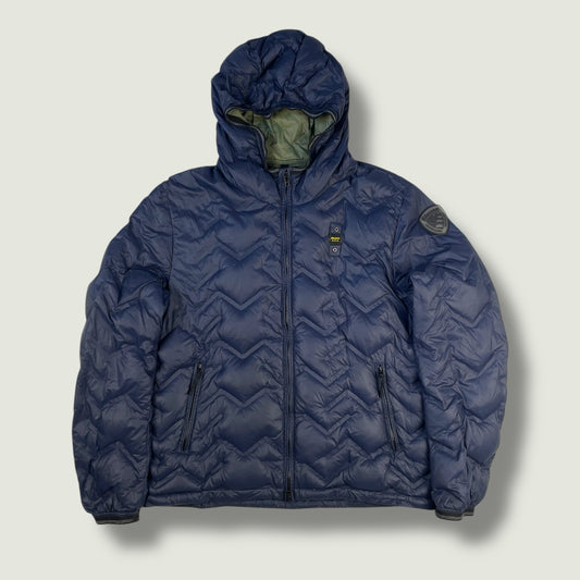 Blauer Vintage Daunenjacke (Xl)