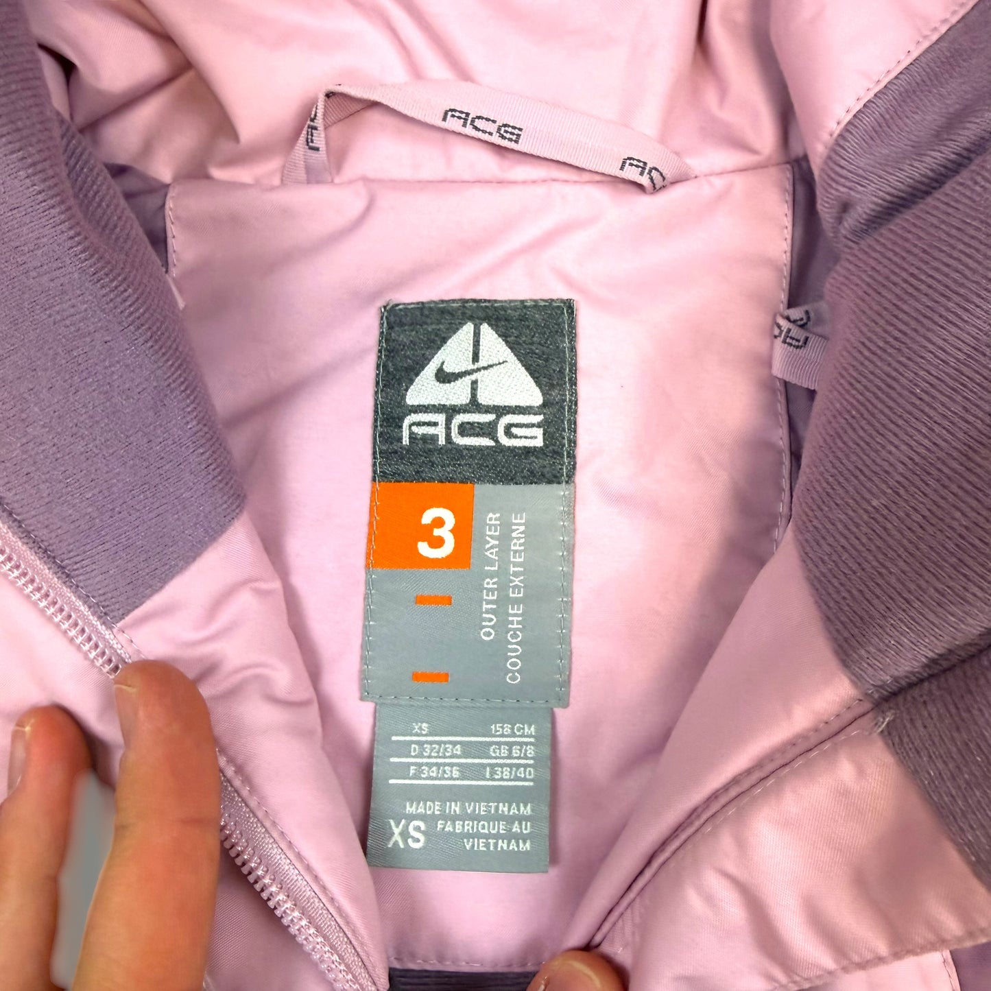 Nike Vintage Frauen Daunenjacke (Xs)
