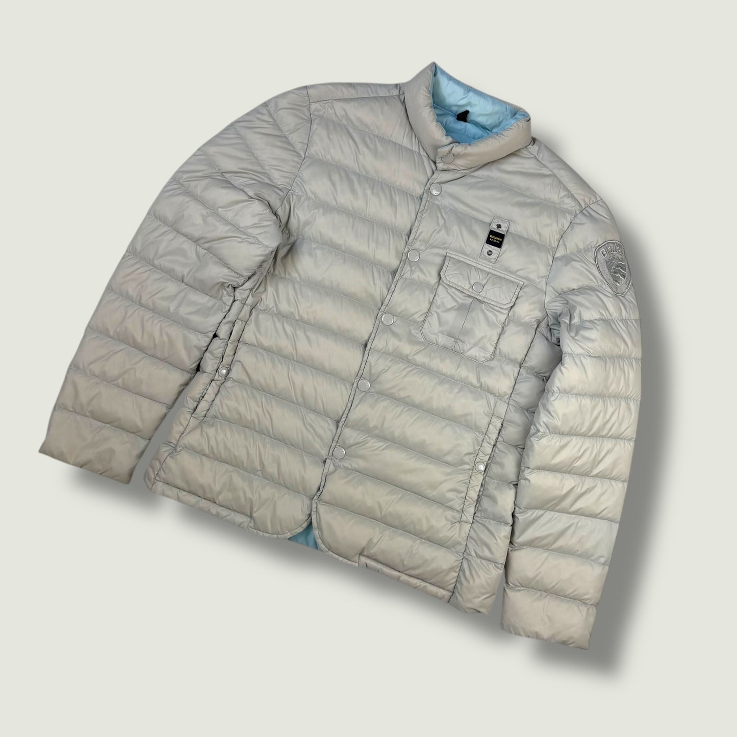 Blauer Vintage Daunenjacke (Xl)