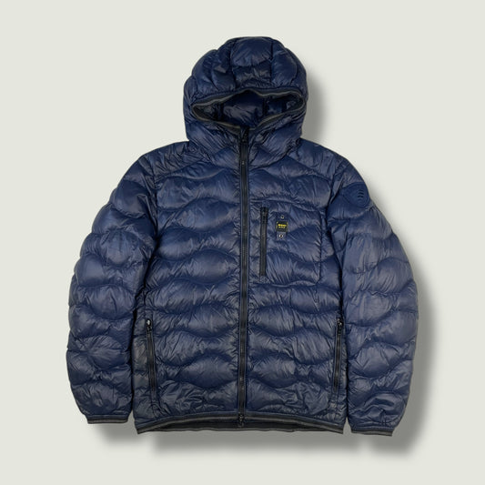 Blauer Vintage Daunenjacke (M)