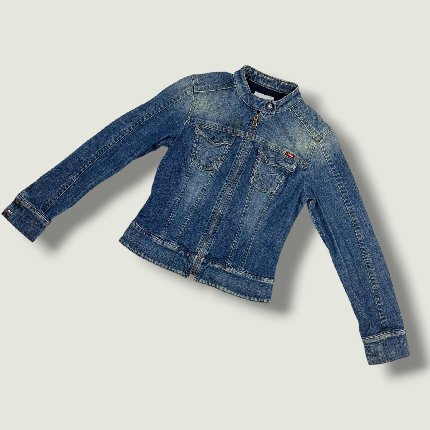 Gas Frauen Vintage Jeansjacke (M)