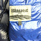 Blauer Vintage Daunenjacke (M)