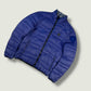 Blauer Vintage Reversible Daunenjacke (L)
