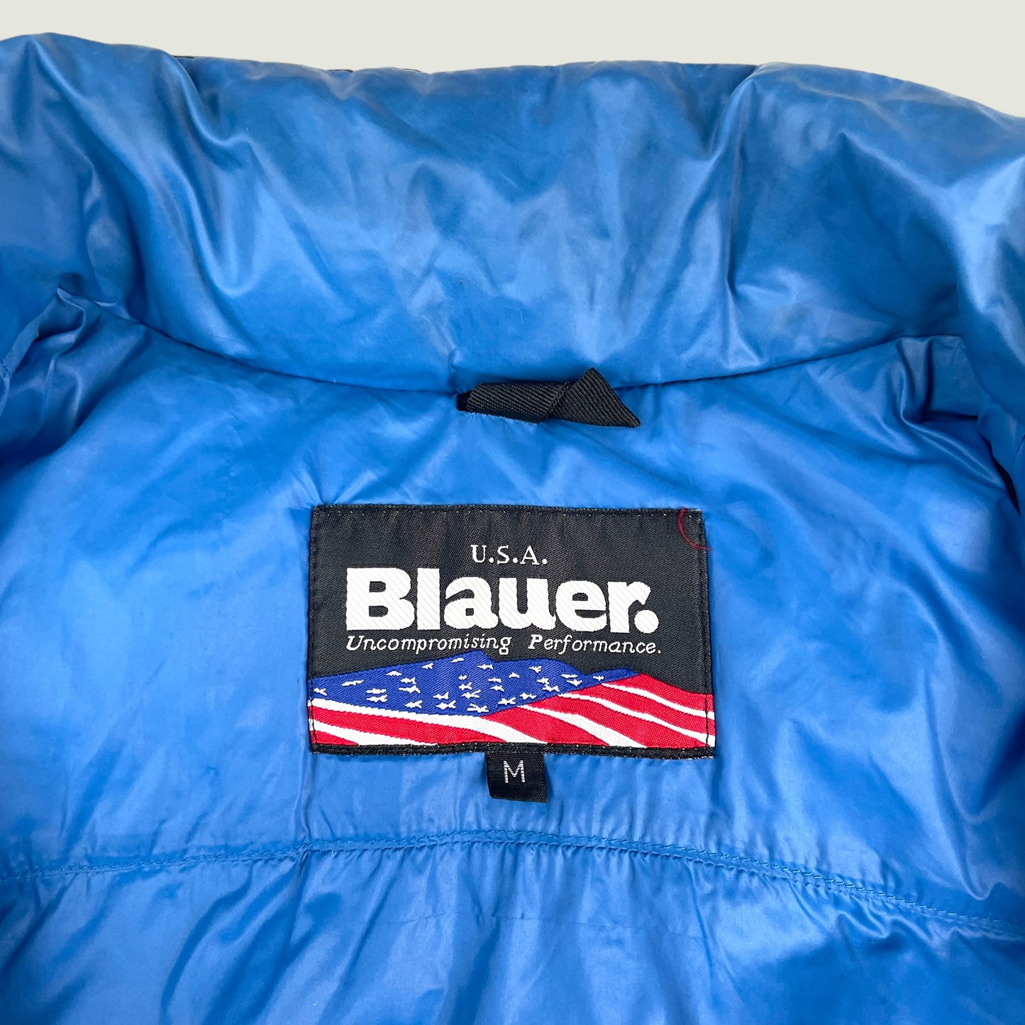 Blauer Vintage Daunenjacke (M)
