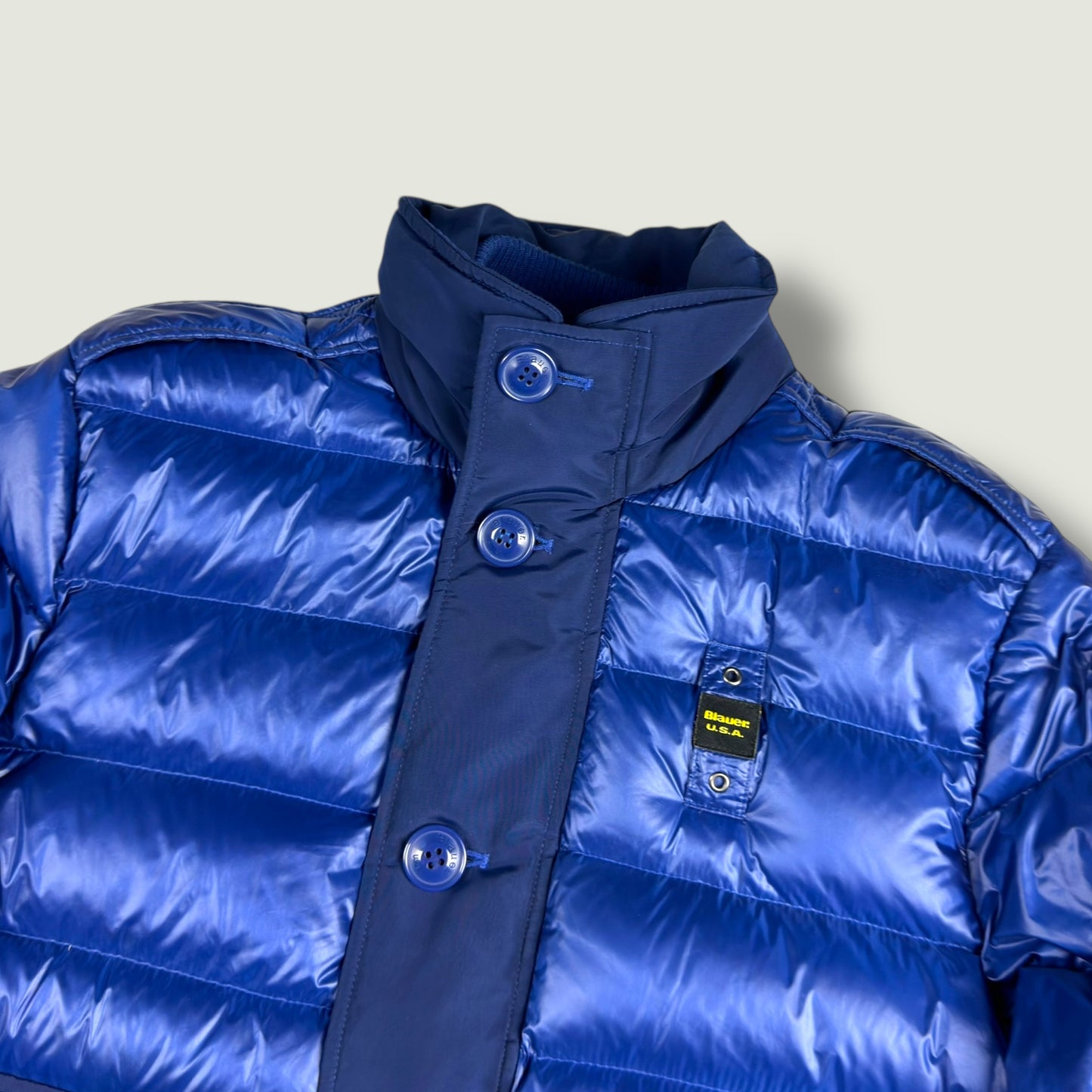 Blauer Vintage Daunenjacke (M)