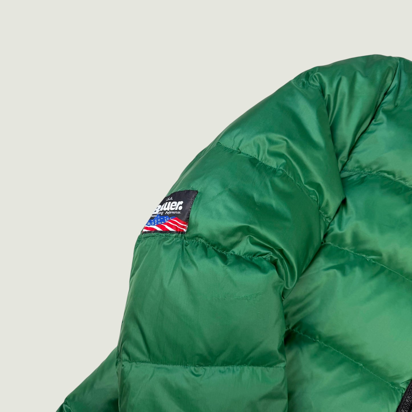 Blauer Vintage Daunenjacke (Xl)