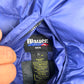 Blauer Vintage Reversible Daunenjacke (L)