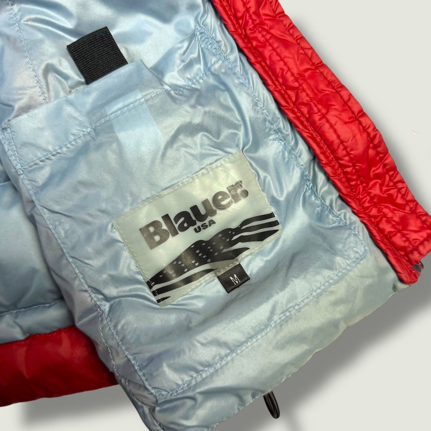 Blauer Vintage Daunenjacke (Xs)