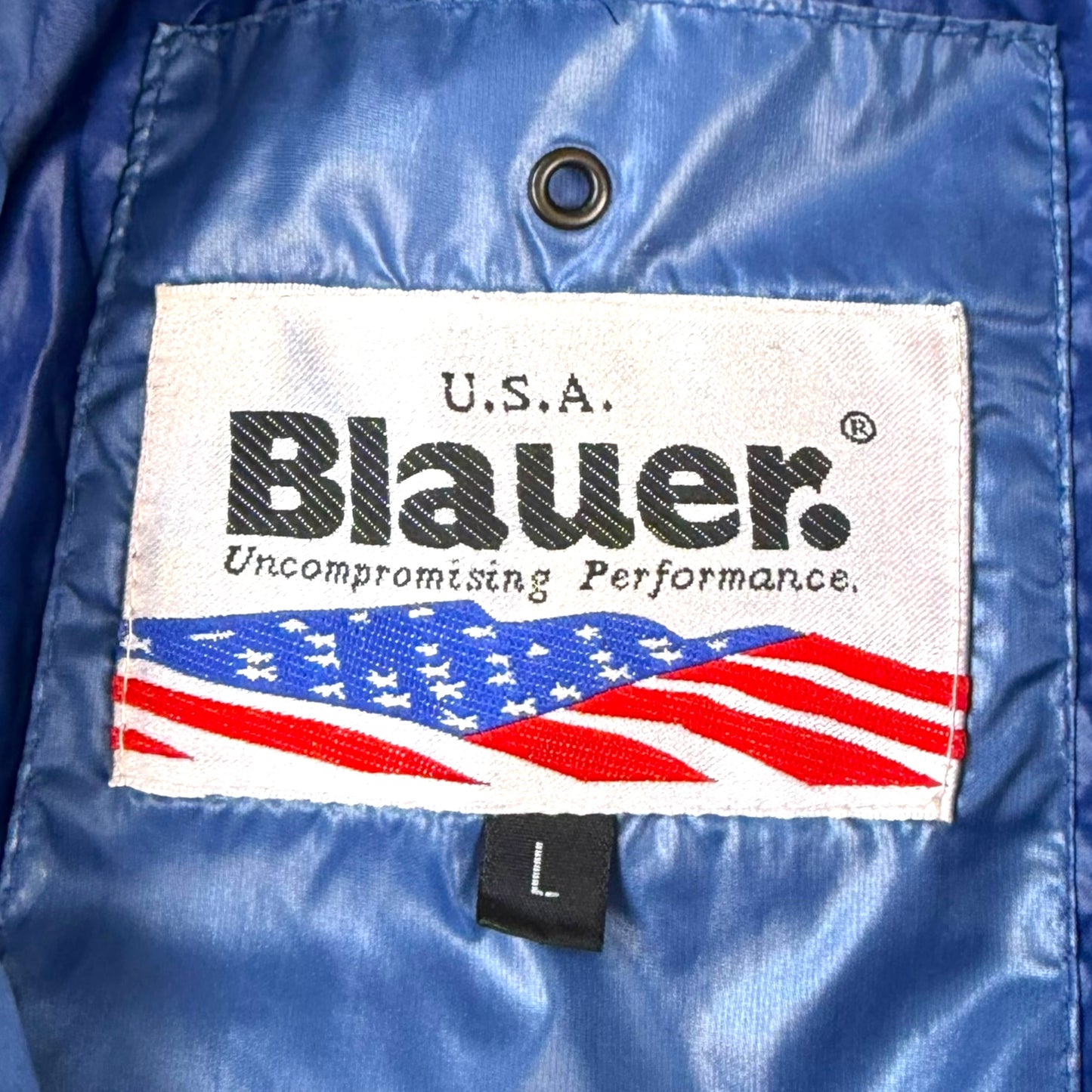 Blauer Vintage Daunenjacke (M)
