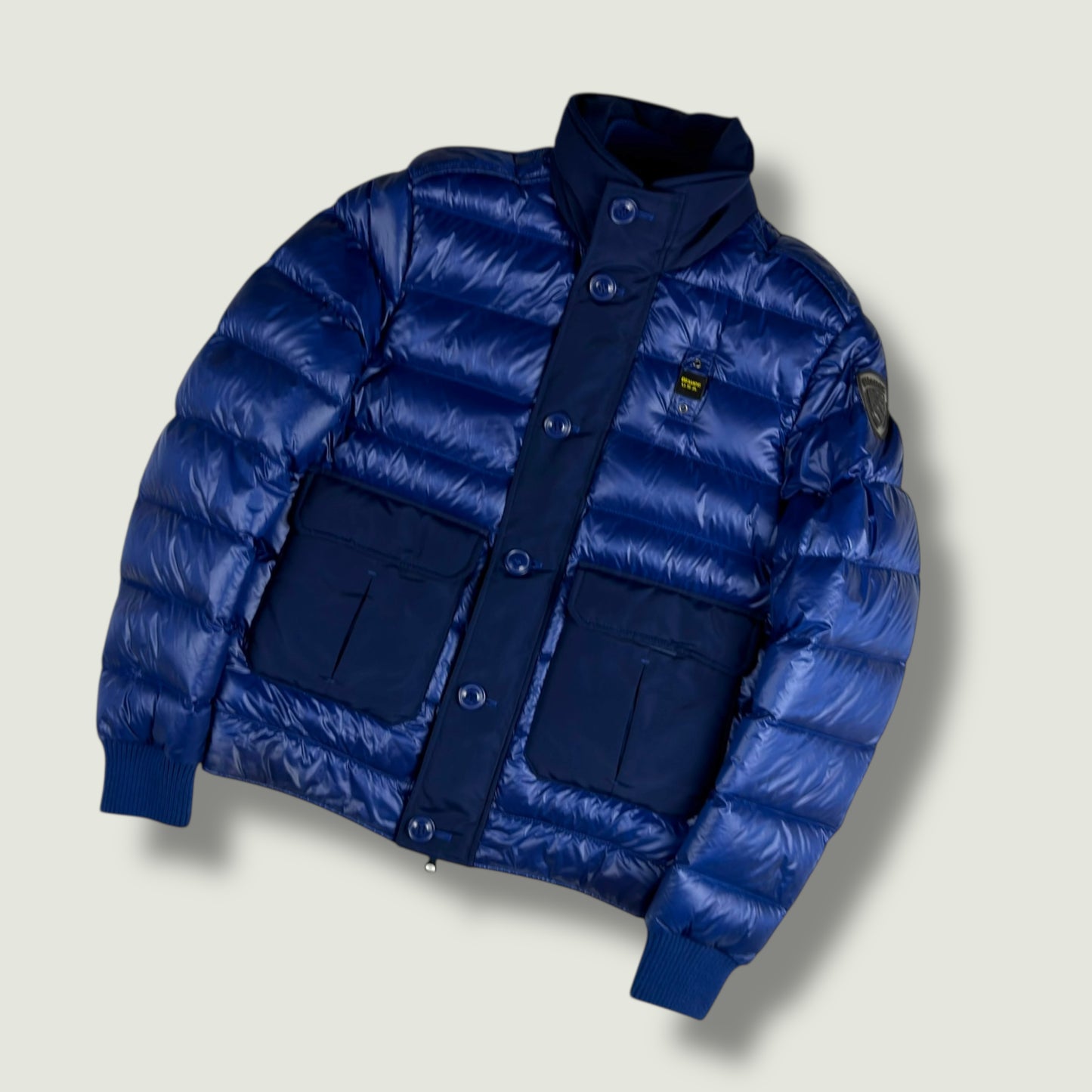 Blauer Vintage Daunenjacke (M)