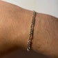 925 Silber Figarro Armband + Kette