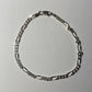 925 Silber Figarro Armband + Kette